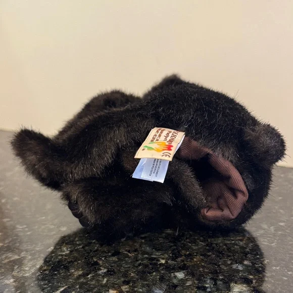 Baby Black Bear Hand Puppet by Folkmanis Puppets. Size 9” - Picture 8 of 12